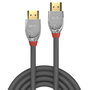 Lindy Câble HDMI 2.0 High Speed Cromo Line, 1 m, Triple Blindage, Connecteurs Dorés 24 Carats, Support 4K 60Hz, 3D, Audio 32 Canaux