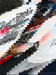 Radikal Revolution T-Shirt Out Run Blanche Taille M RKOUT202M