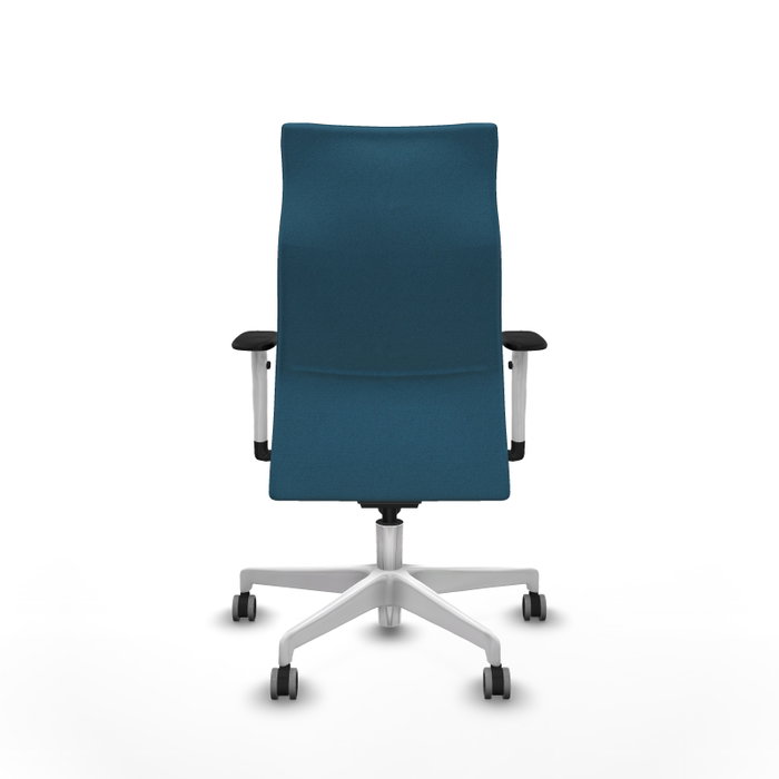 Piqueras Y Crespo Fauteuil Albacete Vert Pétrole avec Mécanisme Synchro et Base Blanche Piqueras Y Crespo Fauteuil Albacete Vert Pétrole avec Mécanisme Synchro et Base Blanche