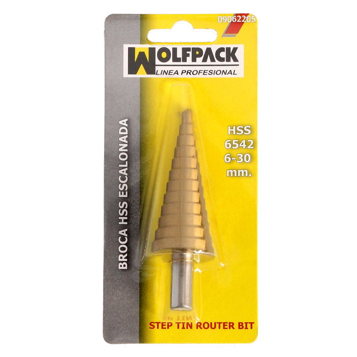 WOLFPACK LINEA PROFESIONAL Foret étagé HSS Ø 6 à 30 mm