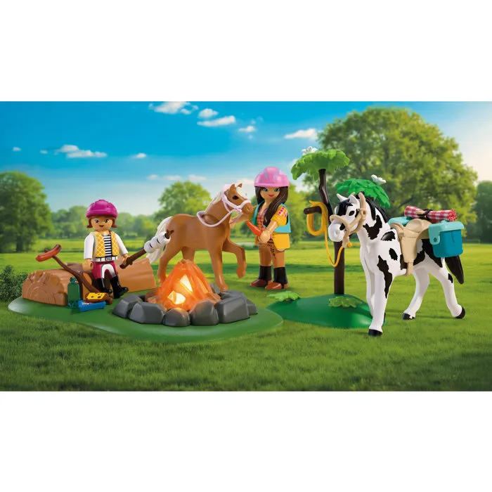 Playmobil I Love Horses Balade à cheval et feu de camp 72132 Playmobil I Love Horses Balade à cheval et feu de camp 72132