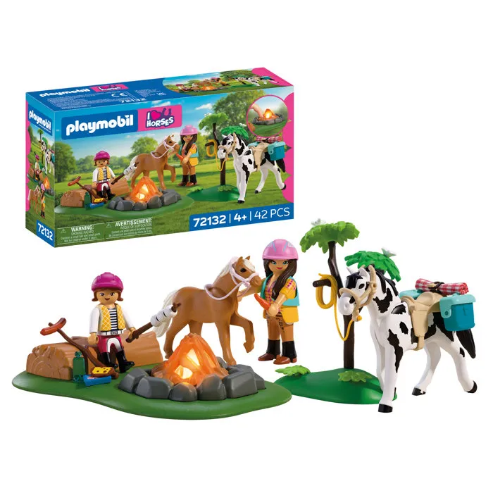 Playmobil I Love Horses Balade à cheval et feu de camp 72132 Playmobil I Love Horses Balade à cheval et feu de camp 72132