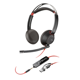 Casques avec Microphone Poly Blackwire 5220 Noir