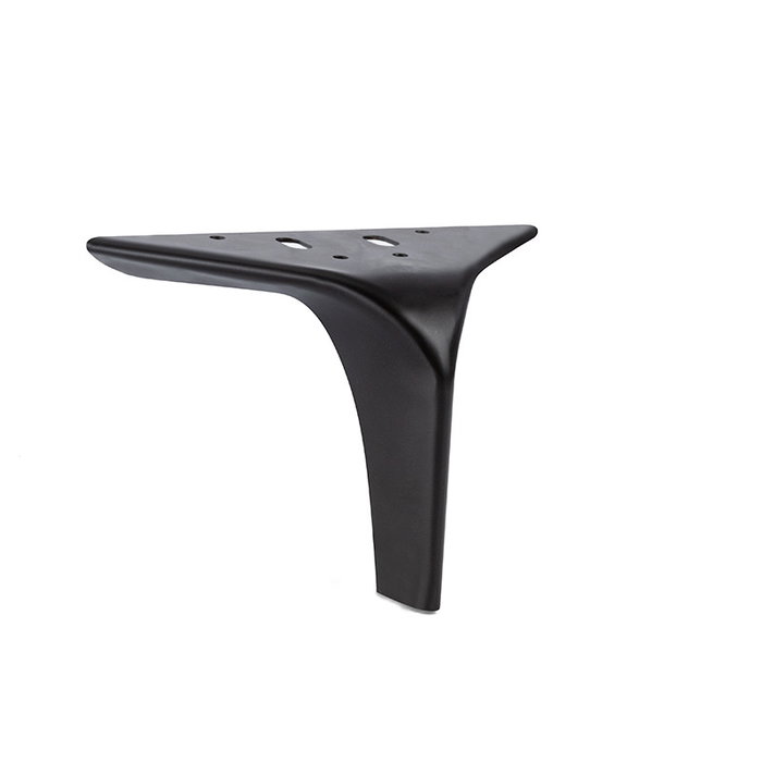 Q&Q Clark Pata Metalica H120 - Pied métallique pour sofa ou meuble, modèle Clark, finition chrome et noir mat, hauteur 120 mm