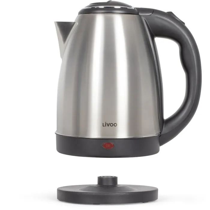 Livoo DOD207 Bouilloire en acier inoxydable 1,8 L 1500 W Livoo DOD207 Bouilloire en acier inoxydable 1,8 L 1500 W