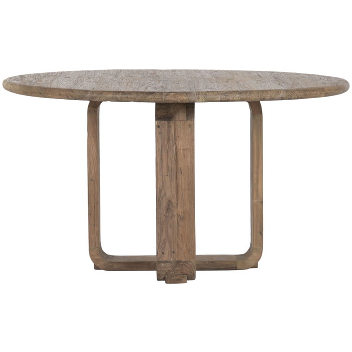 Home ESPRIT Table de Salle à Manger en Bois de Teck 140 x 140 x 78 cm