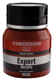 Amsterdam Expert Series Peinture Acrylique Terre de Sienne Brûlée 411, 400 ml