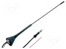 4CARMEDIA Antenne de toit automobile 0,41 m avec amplificateur