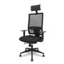 Piqueras y Crespo Chaise de bureau Horna avec mécanisme Sincro/Traslack, Noir