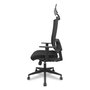Piqueras y Crespo Chaise de bureau Horna avec mécanisme Sincro/Traslack, Noir