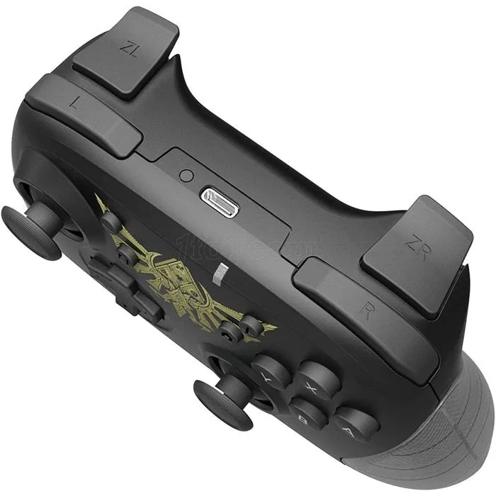 Hori Horipad Officiel Nintendo Switch - Manette Sans Fil The Legend of Zelda - Autonomie 15 Heures - Noir Hori Horipad Officiel Nintendo Switch - Manette Sans Fil The Legend of Zelda - Autonomie 15 Heures - Noir