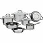 GSW Batterie de cuisine MONTREAL 10 pièces en acier inoxydable
