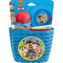 Paw Patrol - Set d'accessoires vélo enfant Corbeille, Bidon 350ml et Sonnette - Fixation universelle pour guidon