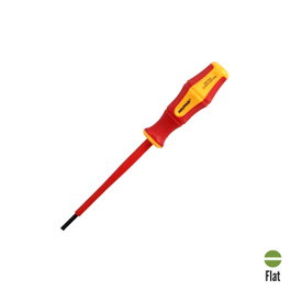 WOLFPACK LINEA PROFESIONAL Tournevis Plat Isolé VDE 1 000 V 0,6 x Ø 3,5 x 100 mm