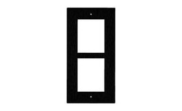 2N IP Verso Cadre pour installation encastrée, 2 modules, noir