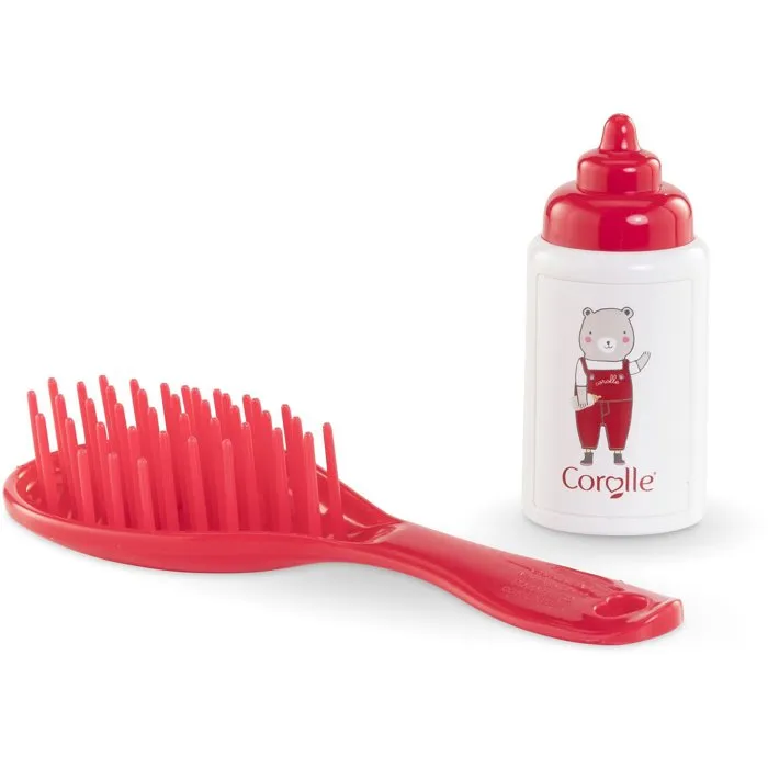 Corolle Bébé Calin Nina - Poupon souple parfumé vanille 30 cm avec biberon et brosse - Dès 18 mois