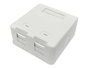 Lanview Boîtier de montage en surface pour 2 prises RJ45