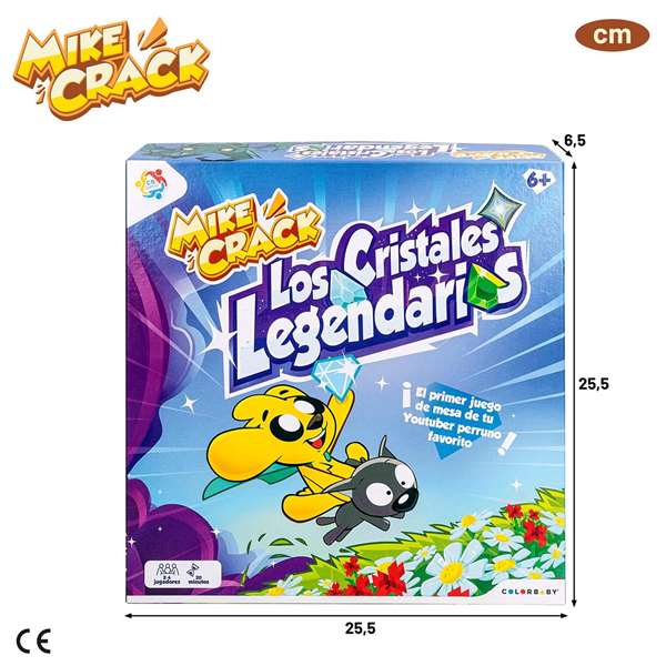Mike Crack ¡Los Cristales Legendarios! - Jeu de société - Version espagnole - 6 ans et plus - Contient plateau, pions, cartes et figurines