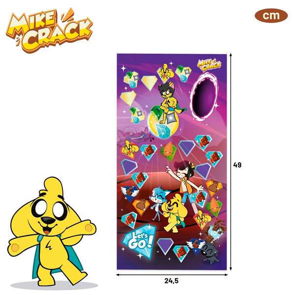 Mike Crack ¡Los Cristales Legendarios! - Jeu de société - Version espagnole - 6 ans et plus - Contient plateau, pions, cartes et figurines