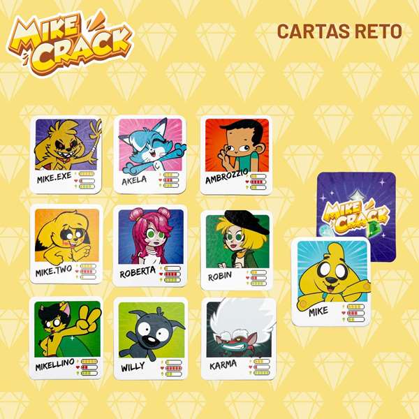 Mike Crack ¡Los Cristales Legendarios! - Jeu de société - Version espagnole - 6 ans et plus - Contient plateau, pions, cartes et figurines