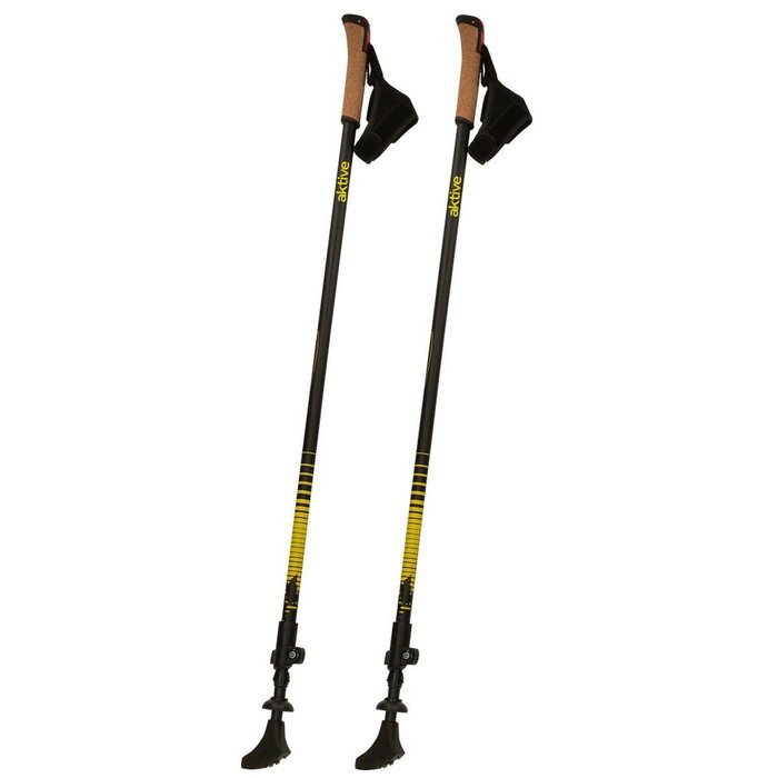 Bâton Trekking Aktive 4,5 x 135 x 3 cm (2 Unités)