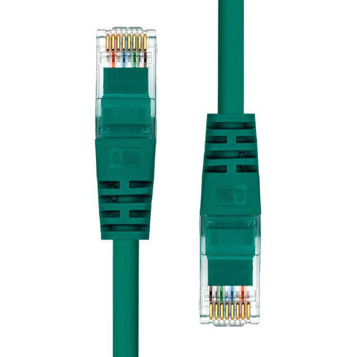 ProXtend Câble Ethernet CAT5e U/UTP CCA PVC 25 cm Vert - Cable réseau avec âme en aluminium plaqué cuivre AWG 26