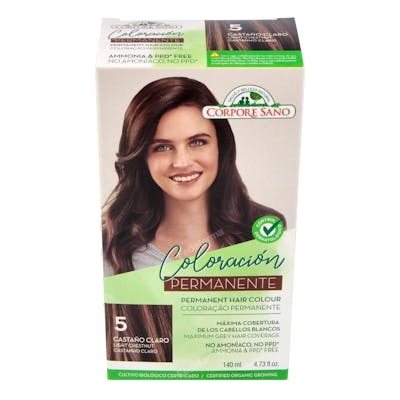 CORPORE SANO Coloración Permanente 5. Castaño claro 140ml