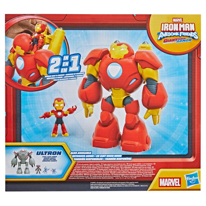 Hasbro Marvel Iron Man Armure Géante avec figurine de 7,6 cm
