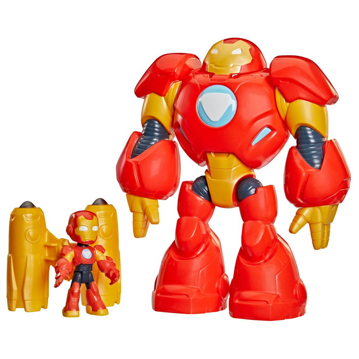Hasbro Marvel Iron Man Armure Géante avec figurine de 7,6 cm