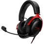 HyperX 727A9AA - Casque gamer Cloud III, filaire, micro-casque avec éclairage LED, noir/rouge