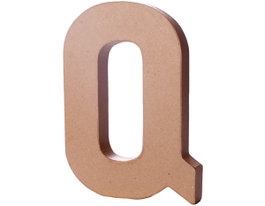 Innspiro Lettre Q en papier mâché, 20 cm