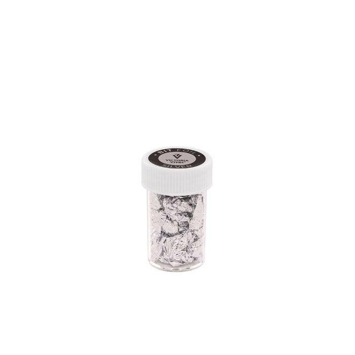 Victoria Vynn Bit Foil, Feuille métallique décorative pour ongles, couleur argent, pour vernis classique ou gel Victoria Vynn Bit Foil, Feuille métallique décorative pour ongles, couleur argent, pour vernis classique ou gel