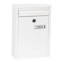 Arregui Buzón Zagúan Extérieur A5 - Boîte aux lettres Acier Blanc 22x8x32 cm avec Serrure