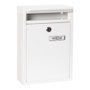 Arregui Buzón Zagúan Extérieur A5 - Boîte aux lettres Acier Blanc 22x8x32 cm avec Serrure