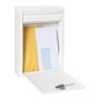 Arregui Buzón Zagúan Extérieur A5 - Boîte aux lettres Acier Blanc 22x8x32 cm avec Serrure