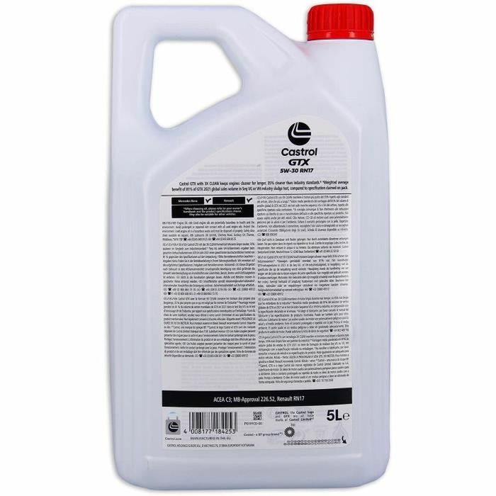Castrol GTX 5W-30 RN17 Huile moteur 5 L