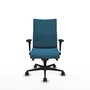 Piqueras Y Crespo Albacete Chaise de Bureau Executive, Vert Pétrole, Mécanisme Synchrone