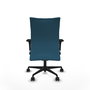 Piqueras Y Crespo Albacete Chaise de Bureau Executive, Vert Pétrole, Mécanisme Synchrone