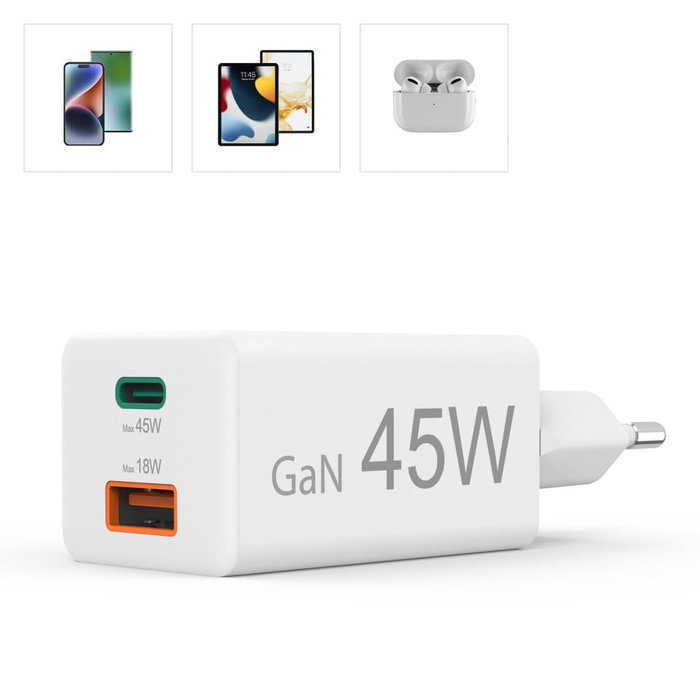 Chargeur mural Hama 00201993 Blanc 45 W
