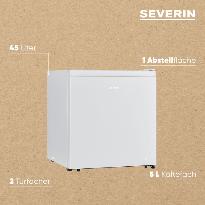 Severin KB 8877 Glacière avec compartiment de congélation, Blanc