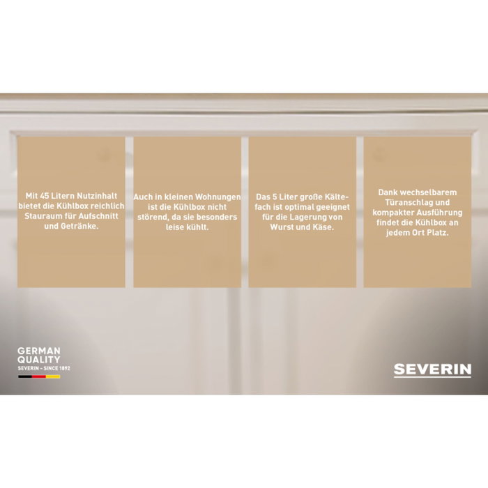 Severin KB 8877 Glacière avec compartiment de congélation, Blanc