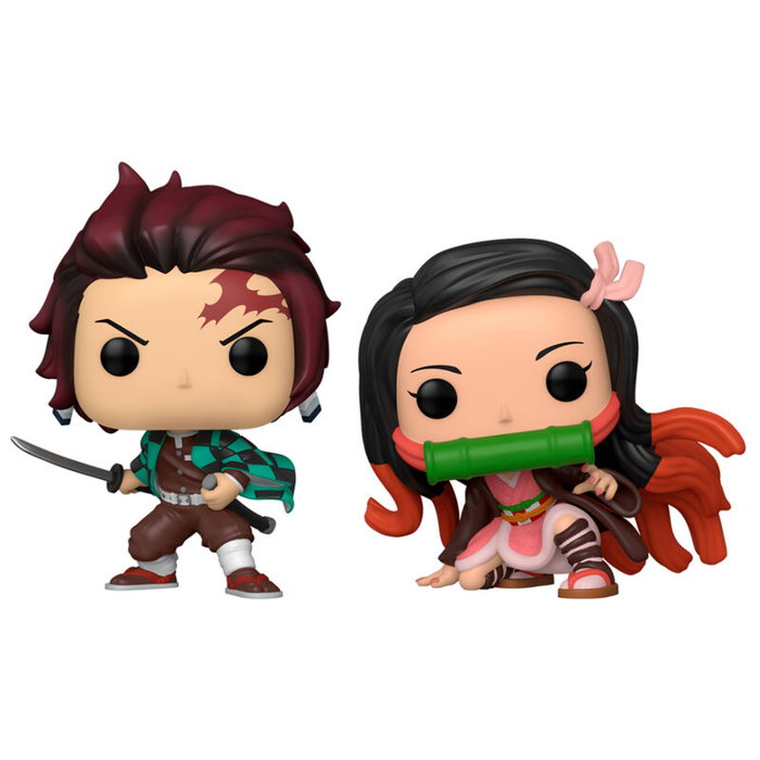 FUNKO Blister 2 figurines POP Demon Slayer Kimetsu no Yaiba Tanjiro & Nezuko Exclusive