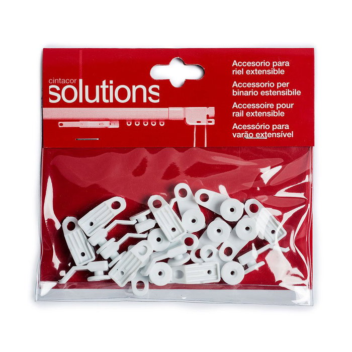 Cintacor Lot de 20 coulisses pour rail renforcé blanc Cintacor Lot de 20 coulisses pour rail renforcé blanc