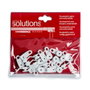 Cintacor Lot de 20 coulisses pour rail renforcé blanc