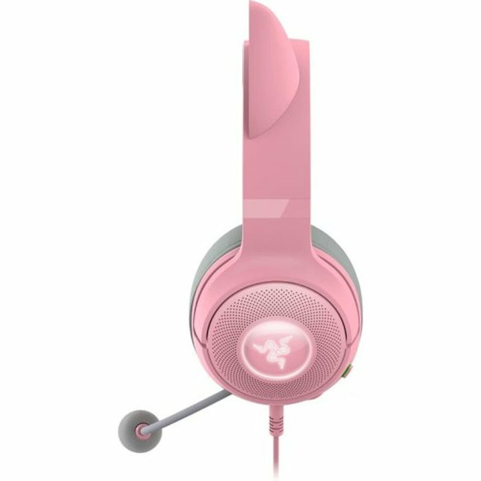 Razer RZ04-04730200-R3M1 - Casque Gaming Kraken Kitty V2 avec oreillettes chat RGB - Rose