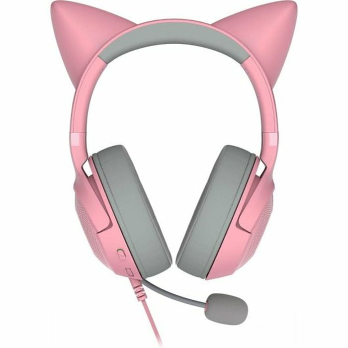 Razer RZ04-04730200-R3M1 - Casque Gaming Kraken Kitty V2 avec oreillettes chat RGB - Rose