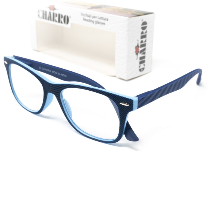 EL CHARRO Lunettes de lecture Illinois Bleues +3,0