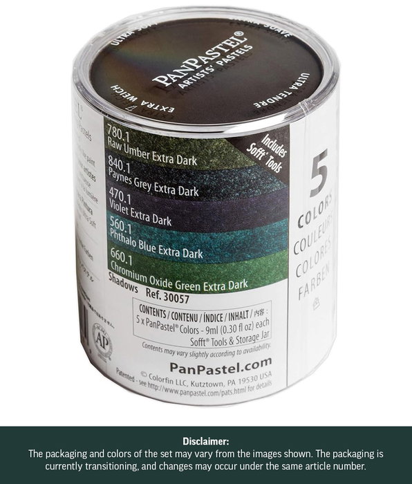 Panpastel 5 - Teintes Extra Foncées - Set de fards