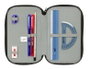 Hot Wheels - Plumier triple transportable 37 pièces avec 3 véhicules, dimensions 12,5x19,5x5,5 cm