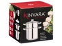 Kinvara Casserole et cuit-vapeur en acier 6L 29,5 x 21,5 cm compatible induction - Argent (Set de 2)